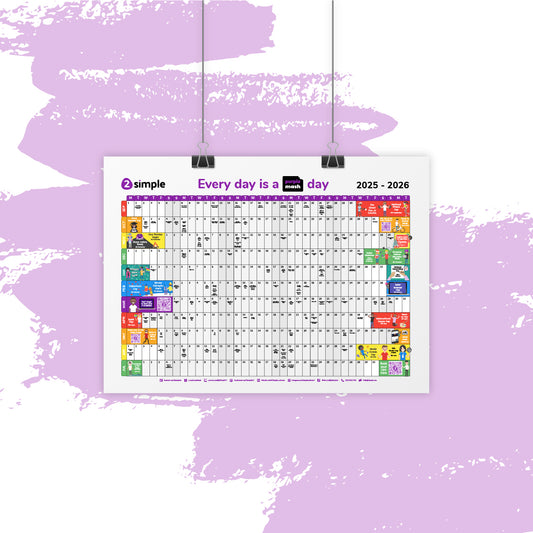 2Simple Wall Planner 2025-2026