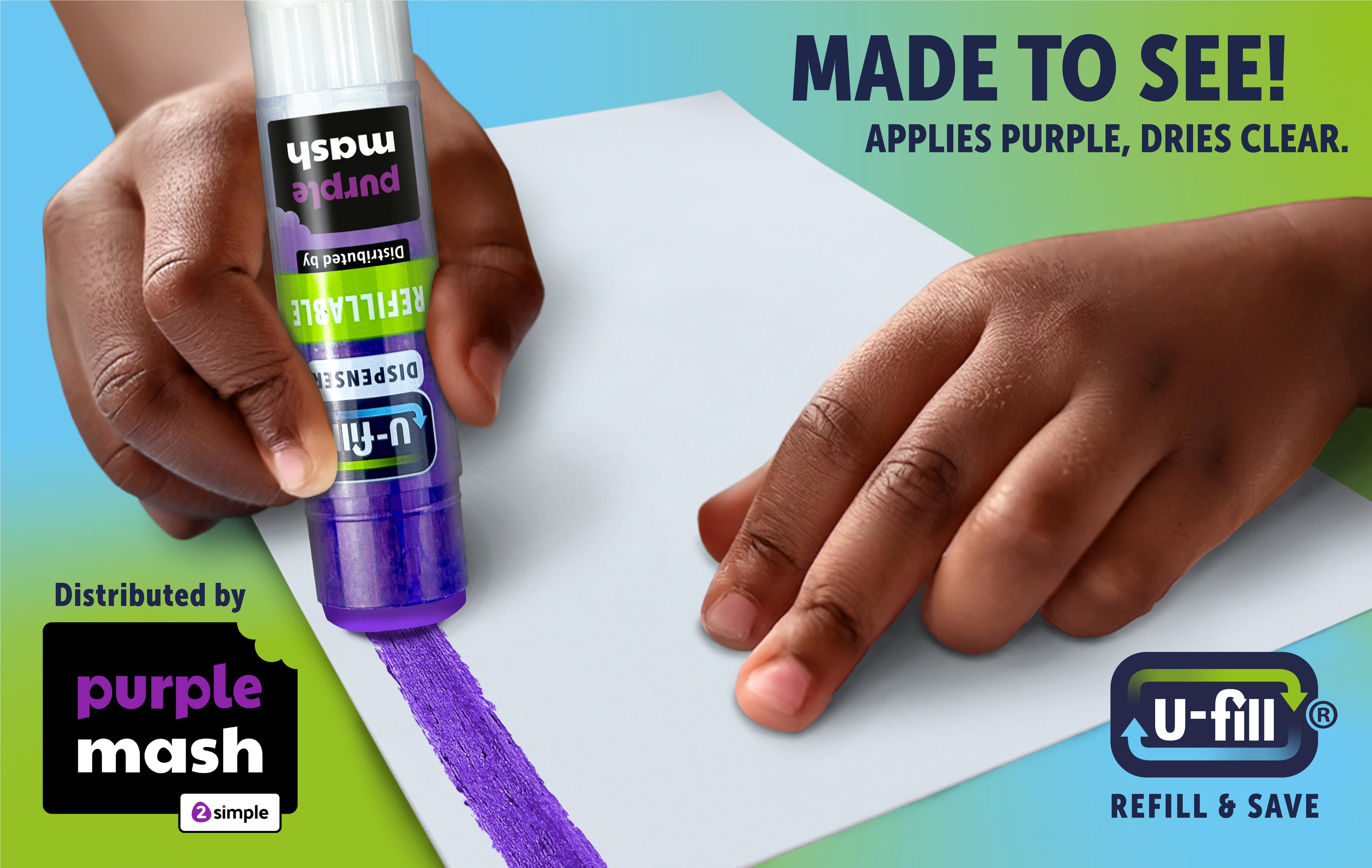 Puple Mesh Purple Mash Glue Sticks (Pack of 10) – 2Shop